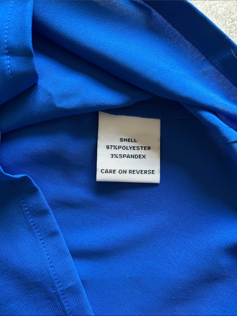 Calvin Klein Bright Blue Sleeveless Pleat-Front Tank Top Size S, NWT - Picture 7 of 8